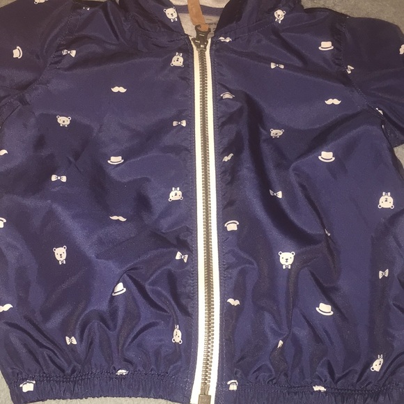 Blue bear zip up coat•12m•Carter’s - Picture 6 of 7